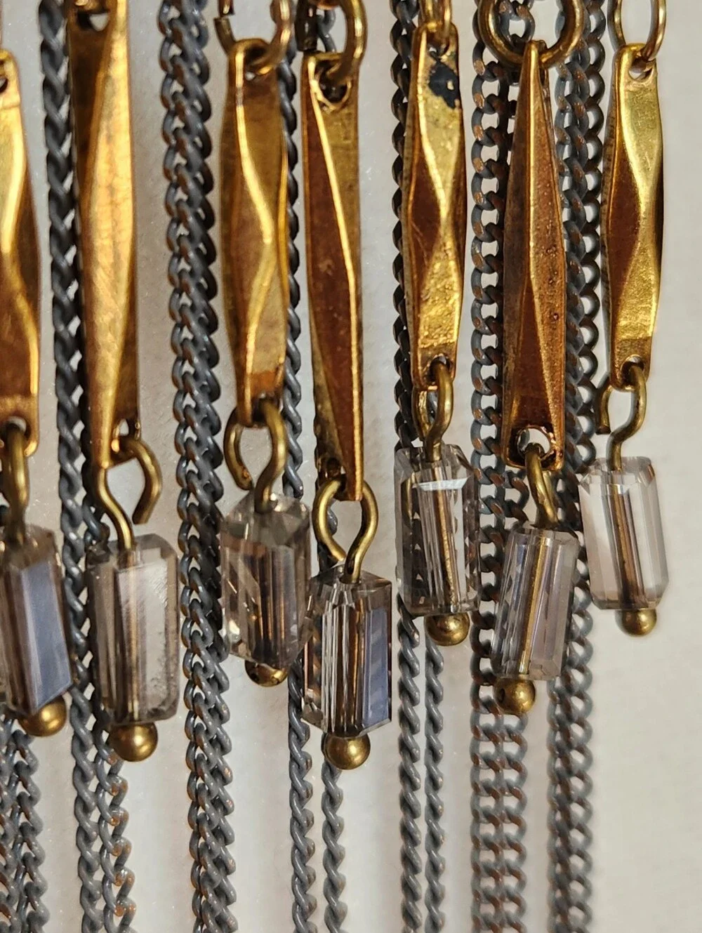 ALISHA D LONG LEATHER TASSEL PENDANT STATEMENT NECKLACE BOHO FESTIVAL WESTERN